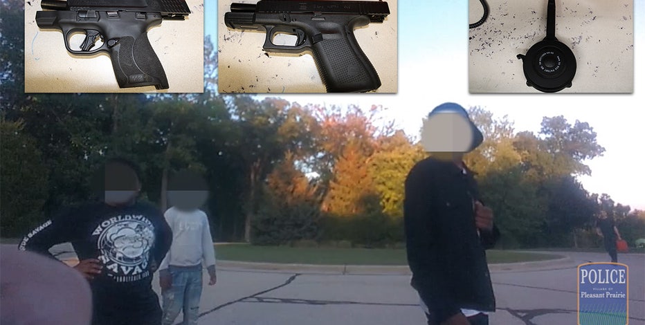 IL teen arrested, Pleasant Prairie officer search turned up handguns