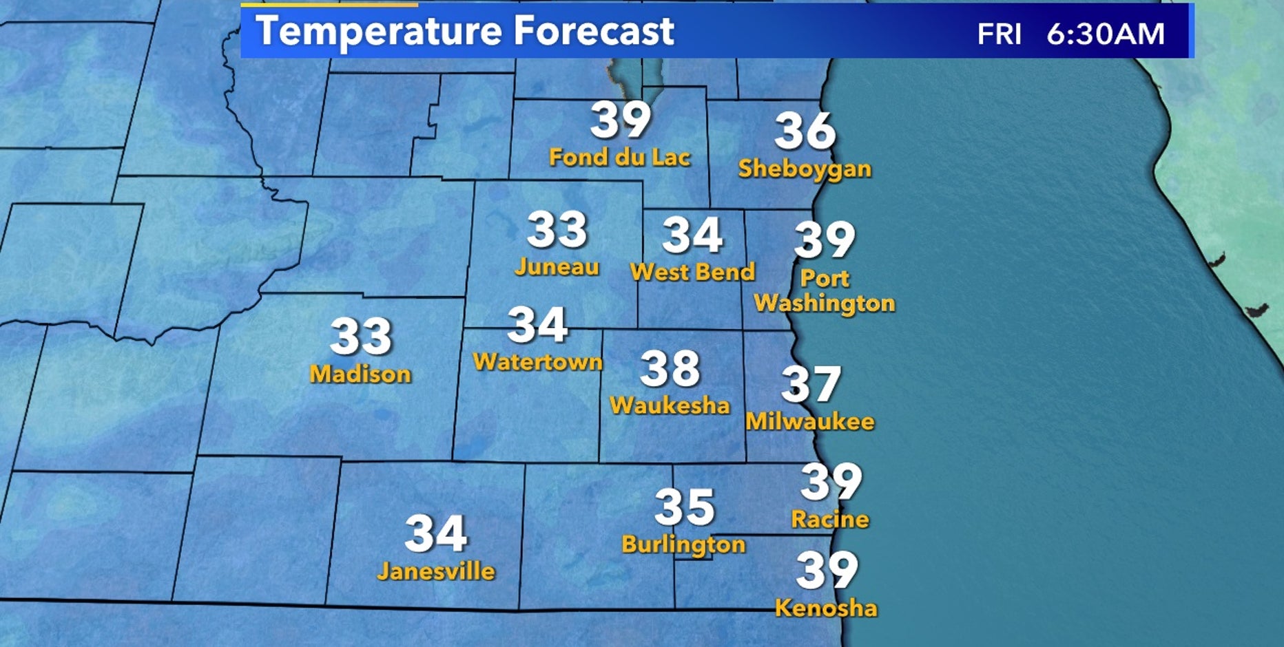 Big temperature slide, 1st frost likely by end of week