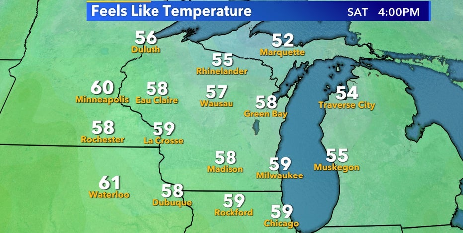 Fall-like temps arrive to end the week, but not for long