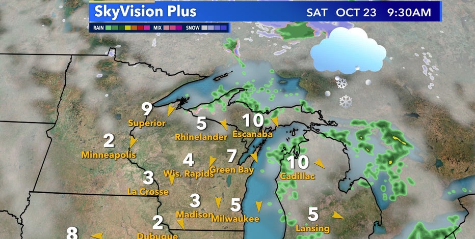 Snow potential this weekend not far away from Wisconsin