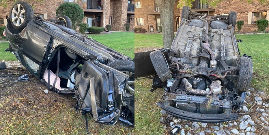 Mount Pleasant rollover crash; 2 cited for reckless driving, racing