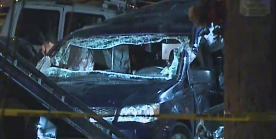 Milwaukee stolen van crash at 11th and Madison, 3 juveniles arrested