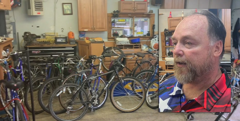 Bicycles donated to veterans; rebuilt by man on a mission