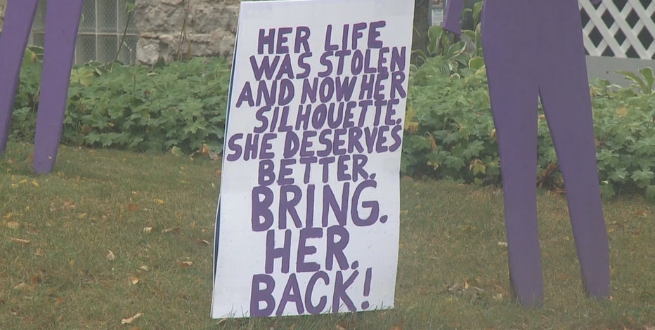 Waukesha domestic violence awareness display stolen
