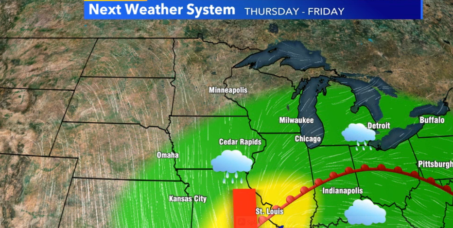 Active weather pattern: Storm system headed towards Wisconsin