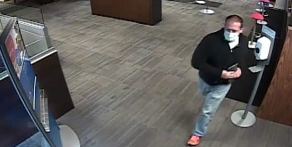 Delavan bank robbery, suspect caught on camera