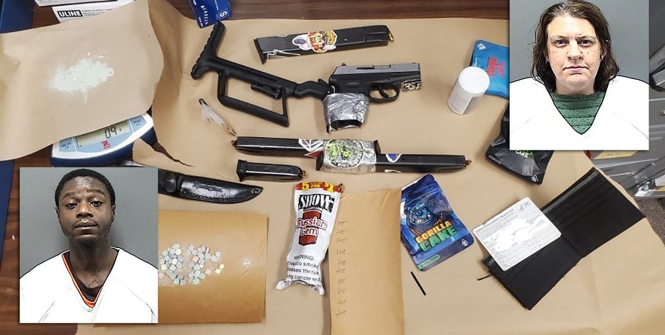 Gun, drugs seized in Racine traffic stop; 2 persons arrested
