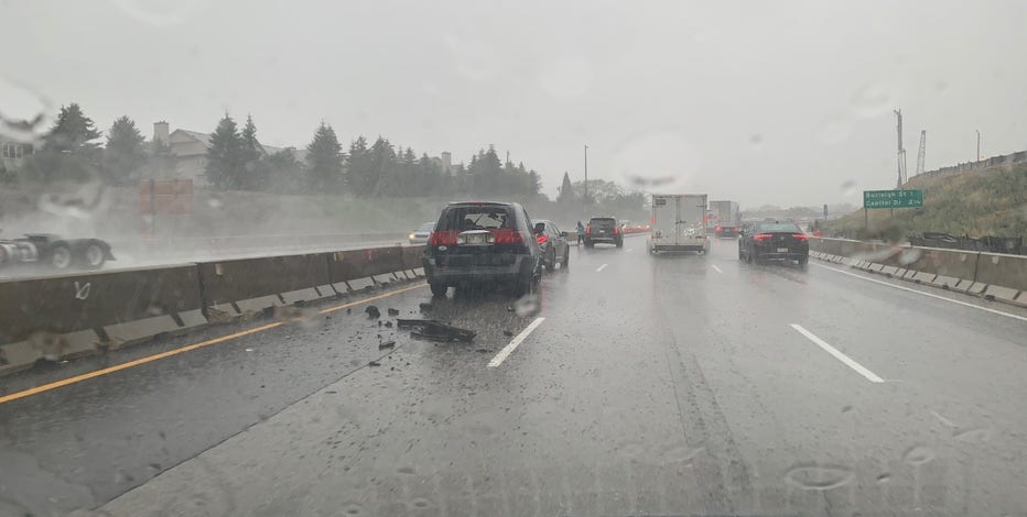 Crashes on 45 at North involved 5 vehicles, no injuries