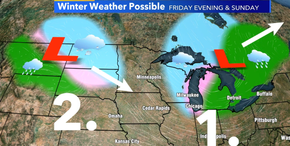 Wintry weather possible, southern Wisconsin this weekend