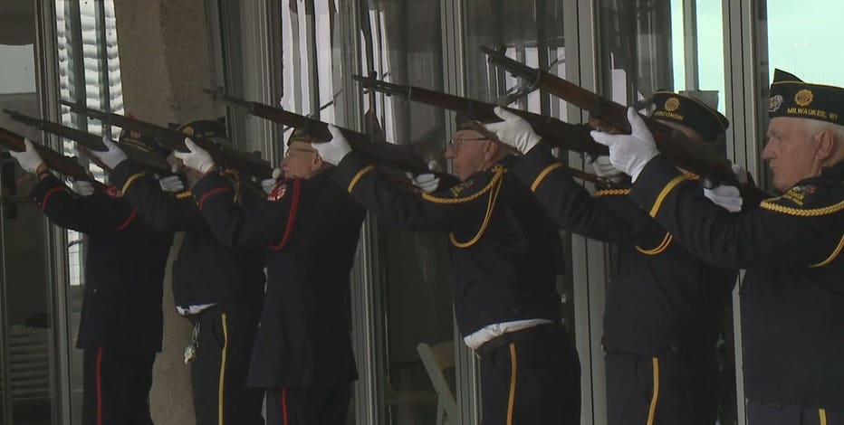 Veterans Day ceremony at War Memorial Center