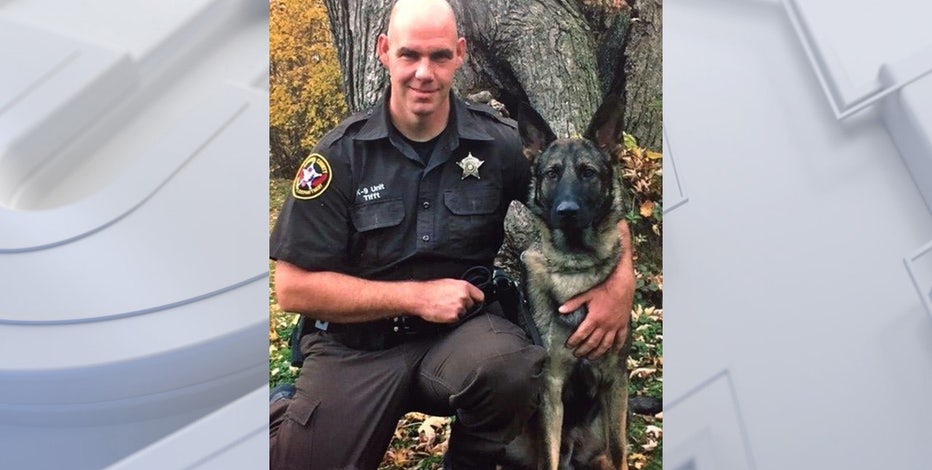 Cost of care for K-9 Riggs waived by Harris Pet Hospital