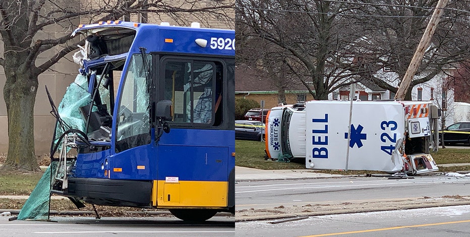 MCTS bus, ambulance crash: EMTs recovering, company says