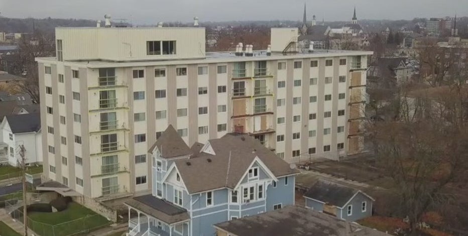 Waukesha condo collapse threat, drone video offers closer look