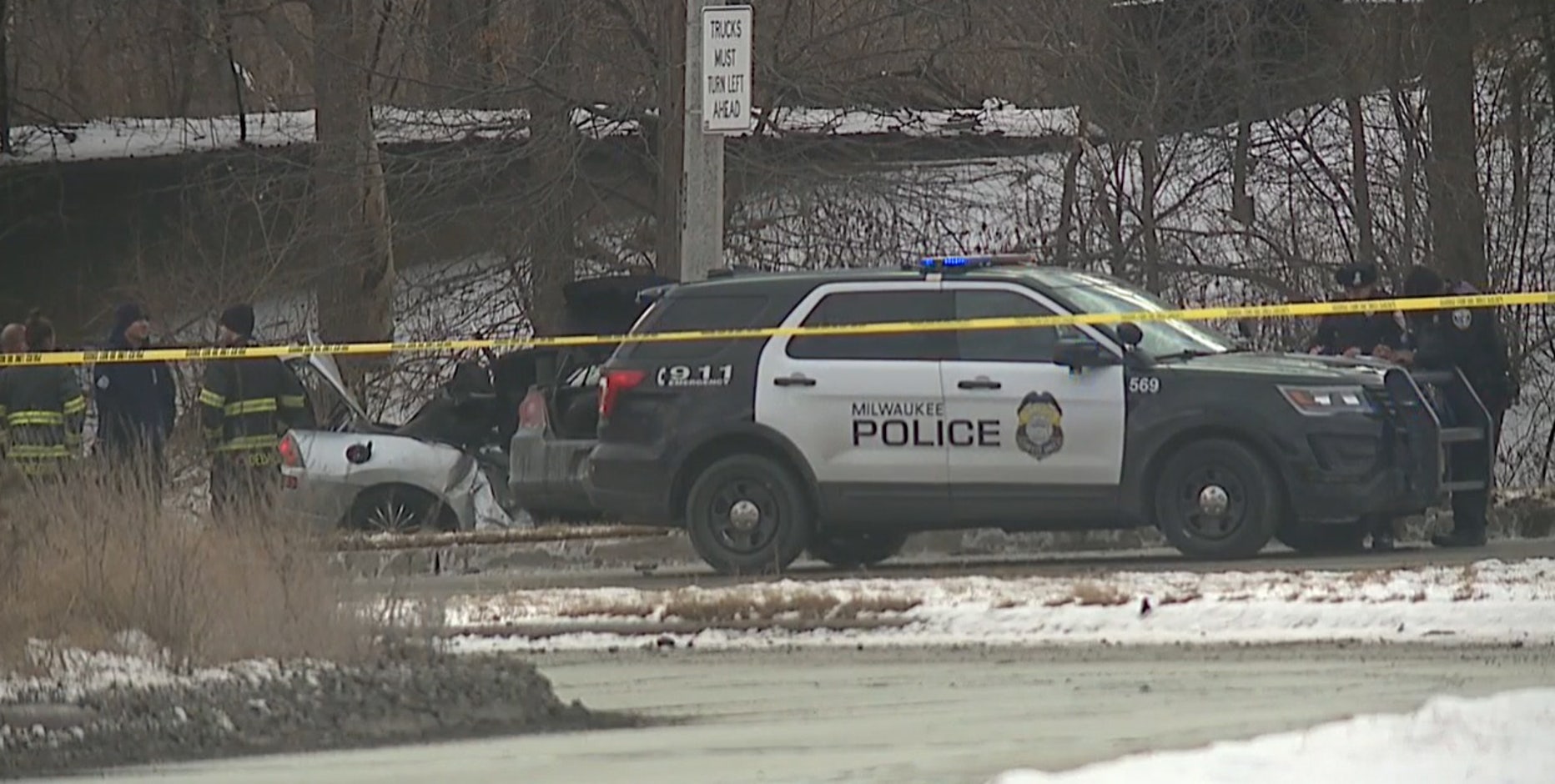 Milwaukee fatal crash; driver crossed center line, struck 2nd vehicle