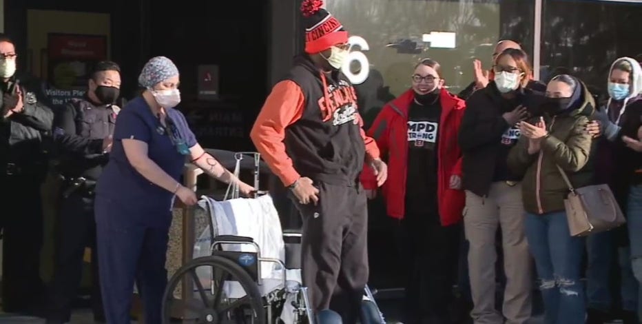 Wounded MPD officer's Super Bowl surprise, fundraiser started