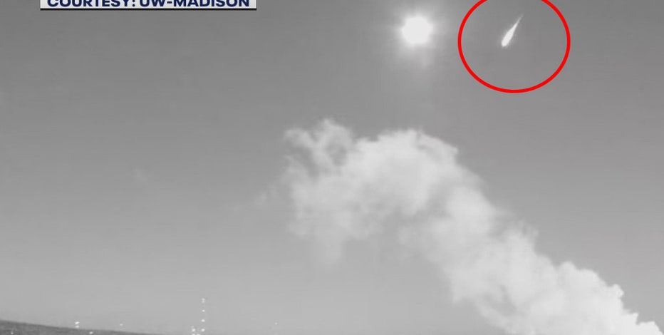Meteor seen from UW camera early Thursday, Jan. 20