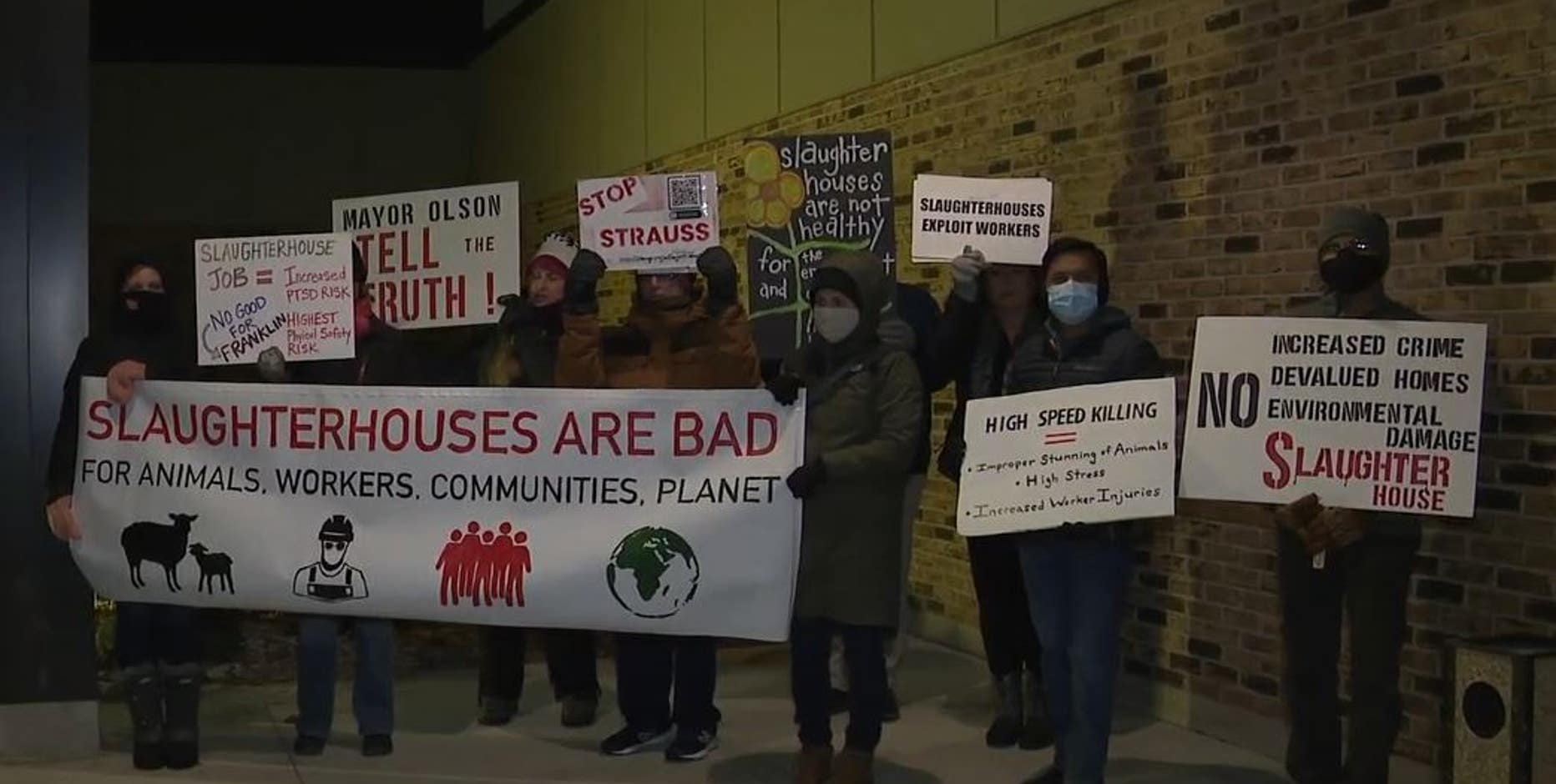 Franklin Strauss slaughterhouse appears dead, land to be sold, company says