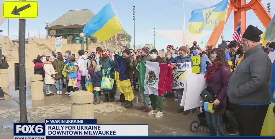 Russia-Ukraine invasion Milwaukee protest