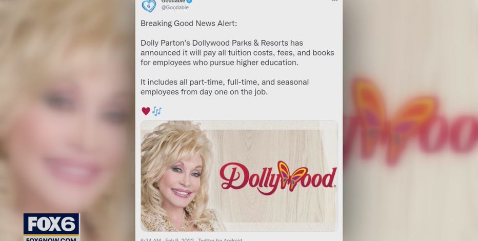 Dolly Parton gives back