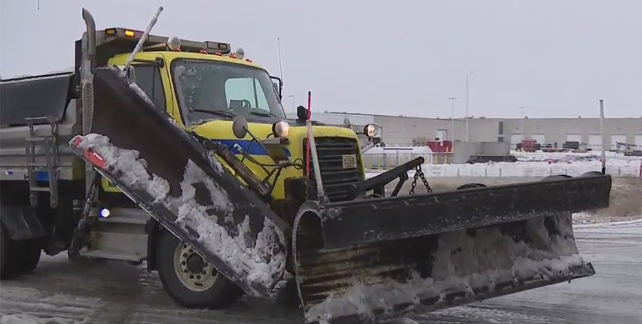 Waukesha road conditions slick, crews working non-stop