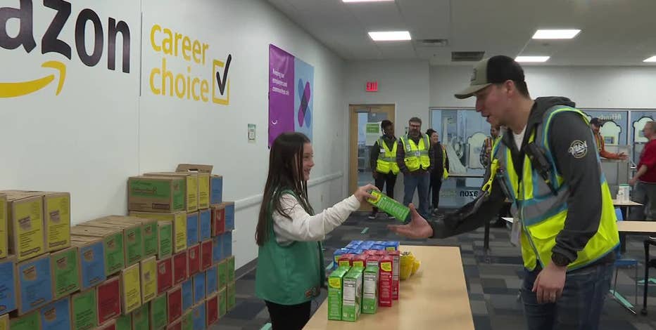 Girl scout sells cookies at Amazon for her birthday