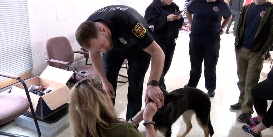 K-9 medical emergency training, first responders learn new skills