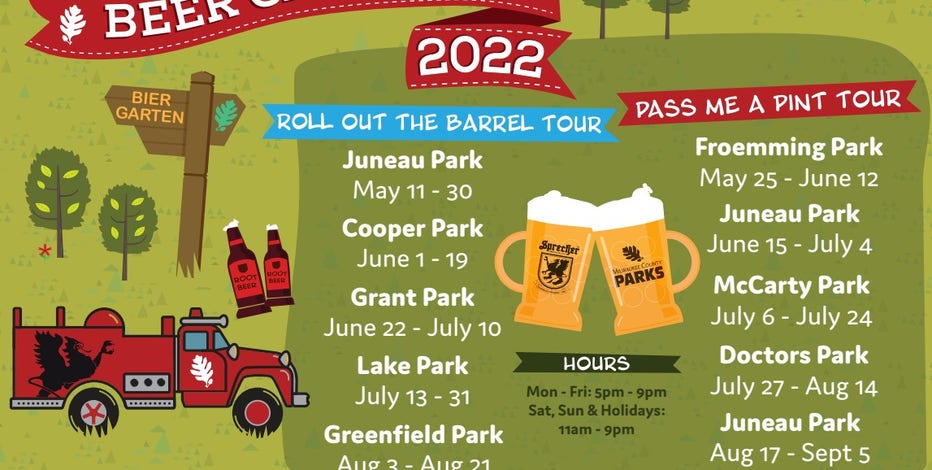 2022 Traveling Beer Garden schedule announced