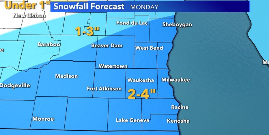 Winter weather advisory southeast Wisconsin Monday