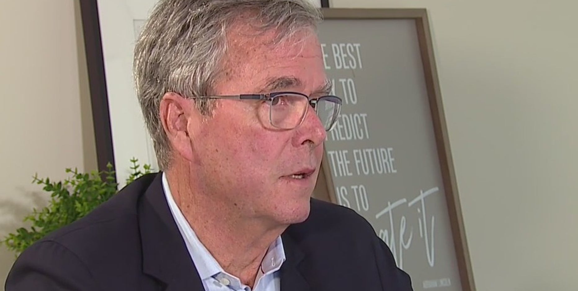 Jeb Bush talks with FOX6's Stephanie Grady