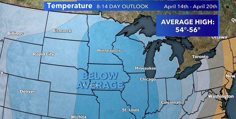 Warmer temps arrive next week; won't last long