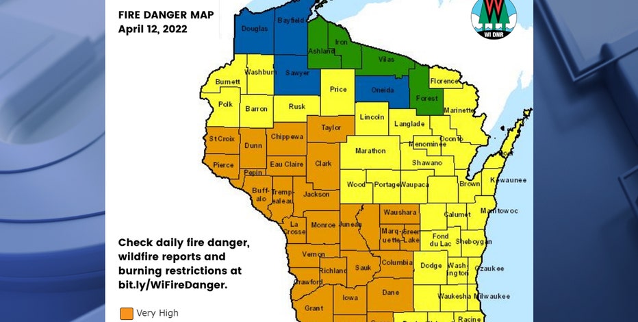 Southeastern Wisconsin fire danger 'high,' DNR reports