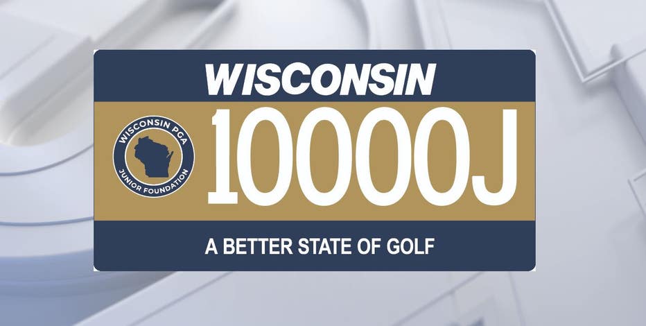 Golf Wisconsin license plates benefit PGA Junior Foundation