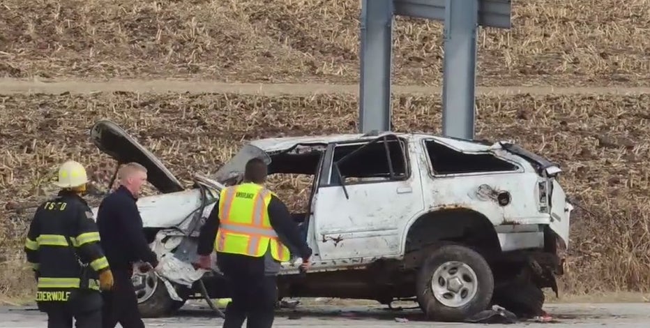 Sheboygan crash closes I-43 NB at Highway 23, 3 people hurt