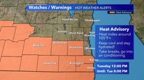 Heat advisory for parts of SE Wisconsin, noon-8 p.m. Tuesday