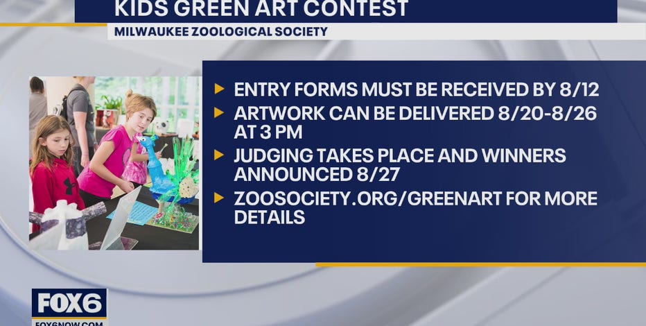 Kids Green Art Contest; enter through Aug. 12