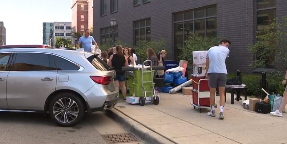 Move-in day at Marquette residence halls on Aug. 24