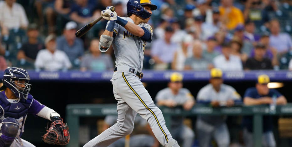 Rockies beat Brewers in 10 despite Yelich 499-foot HR