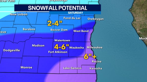 Highest snow totals favored near Lake Michigan; forecast on track