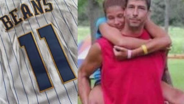Milwaukee Brewers game jersey theft, gift from woman's late father taken