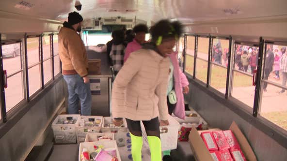 Wisconsin veterans market, Milwaukee school donates nearly 2K items