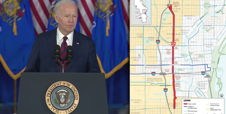 President Biden visits Milwaukee, 6th Street project funding announced