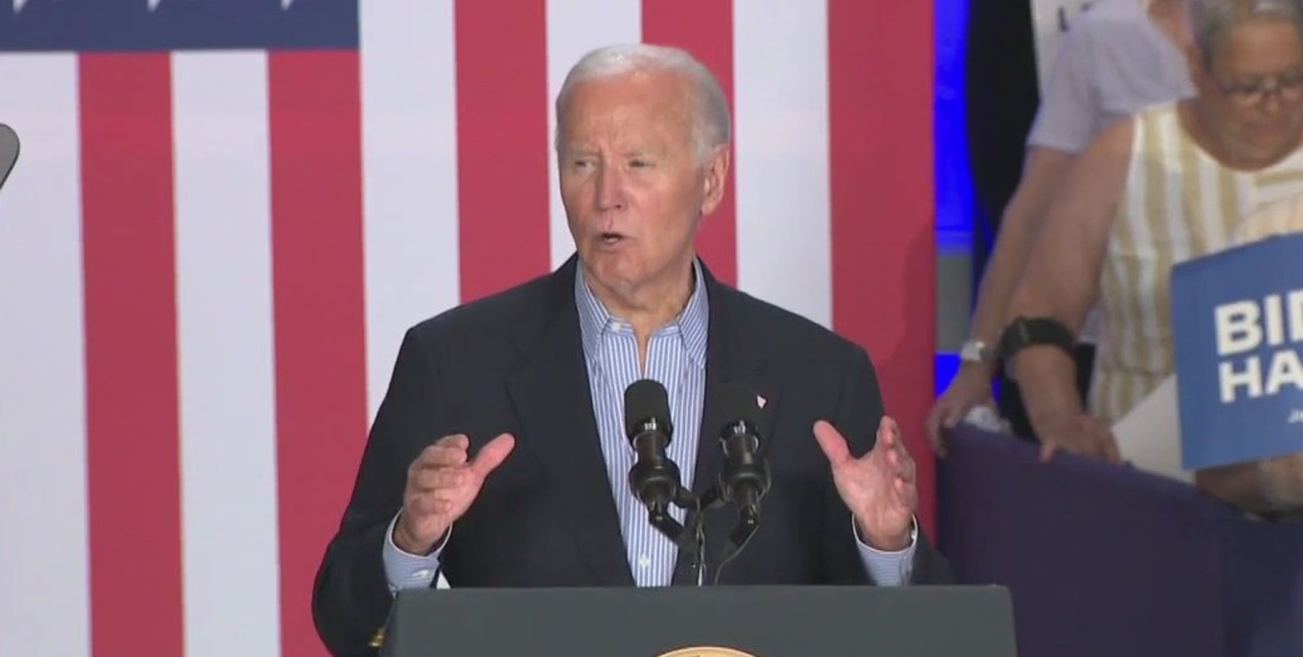 Joe Biden holds firm on campaign; political officials react