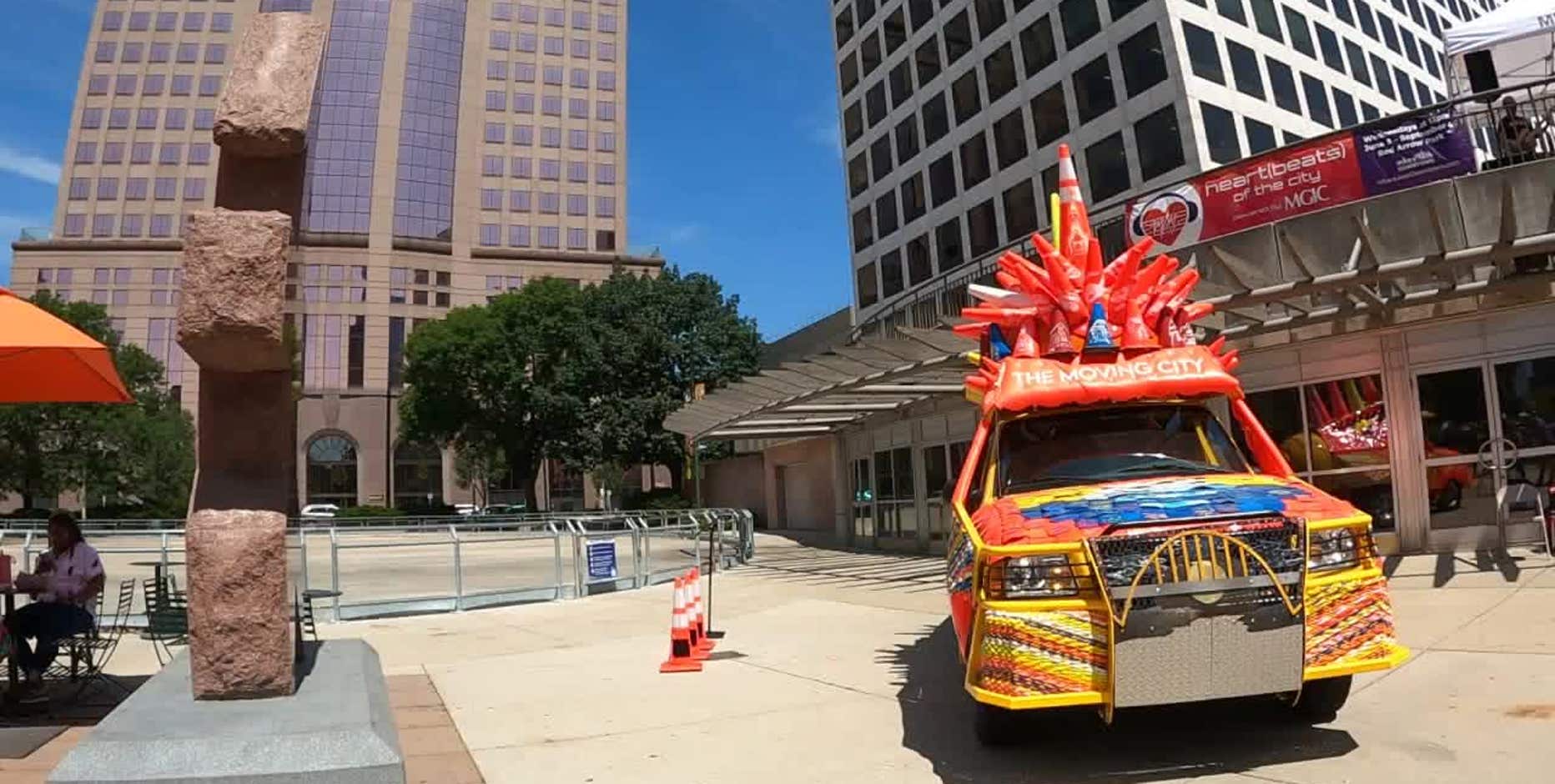 Milwaukee 'Moving City' art car broken down month after being introduced
