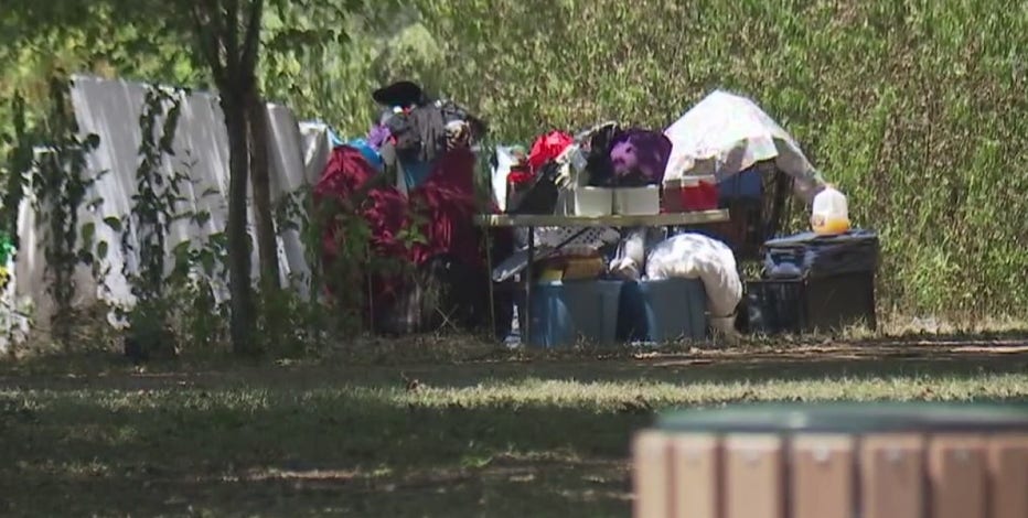 Homeless camps at Gillis Park draw concern