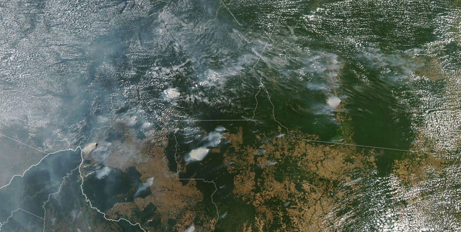 Amazon wildfires can be seen from space, NASA images show