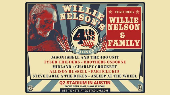 Willie Nelson's Fourth of July Picnic and Fireworks being held at Q2 Stadium