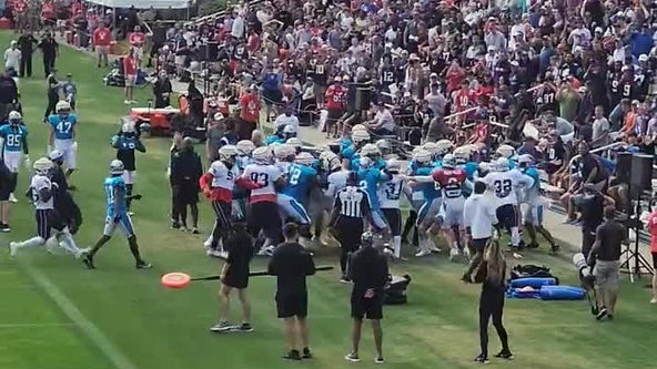 Video: Fan injured after more fights break out at Panthers, Pats joint practice