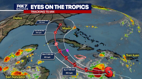 Tropical Storm Ian on track to becoming hurricane