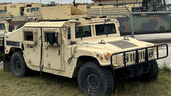 Reward offered for armored Humvee stolen from San Marcos US Army Reserve Center