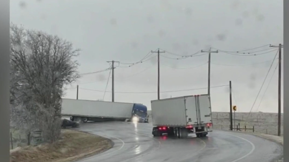 Icy roads in Central Texas result in several car crashes